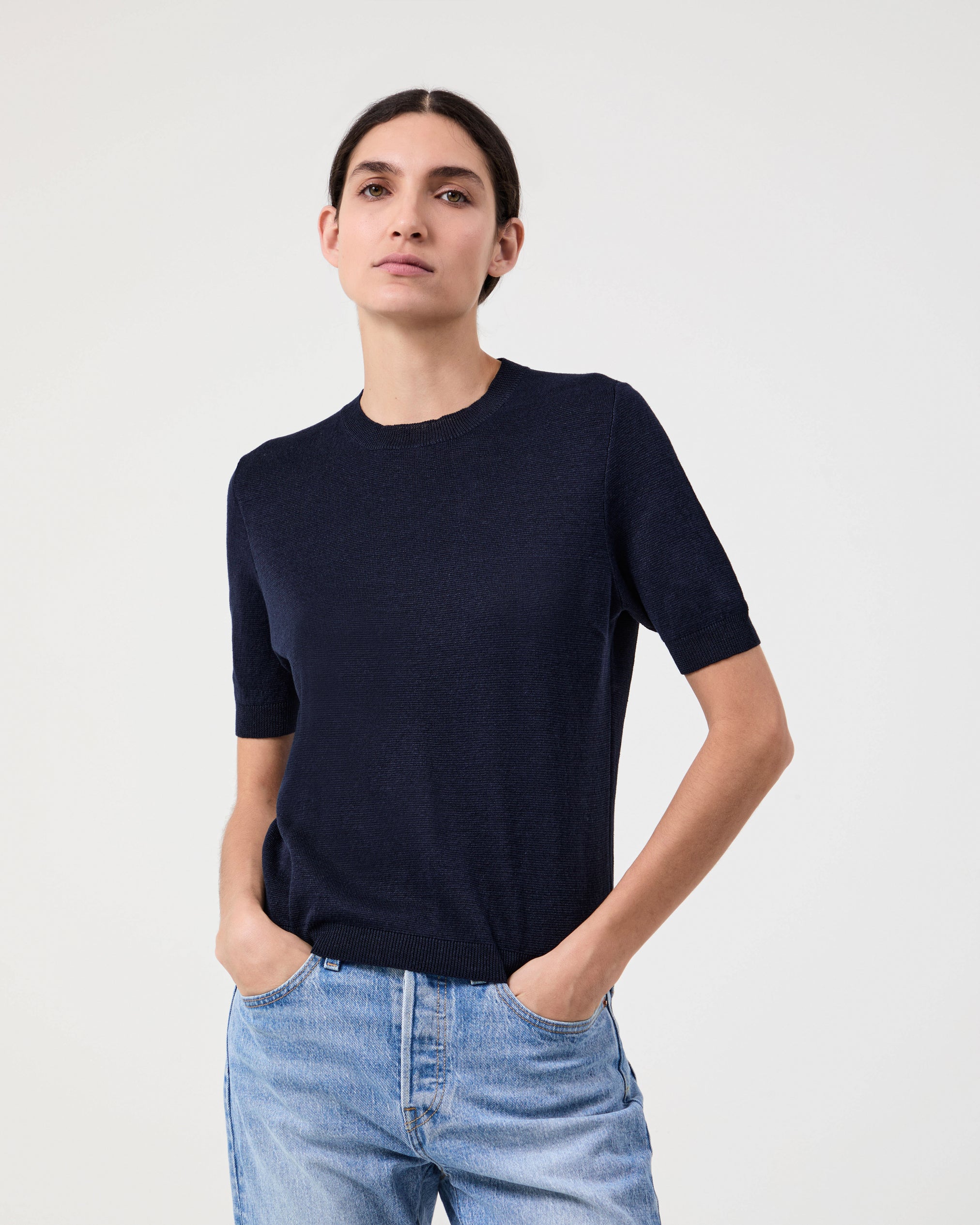 Dora Top Navy