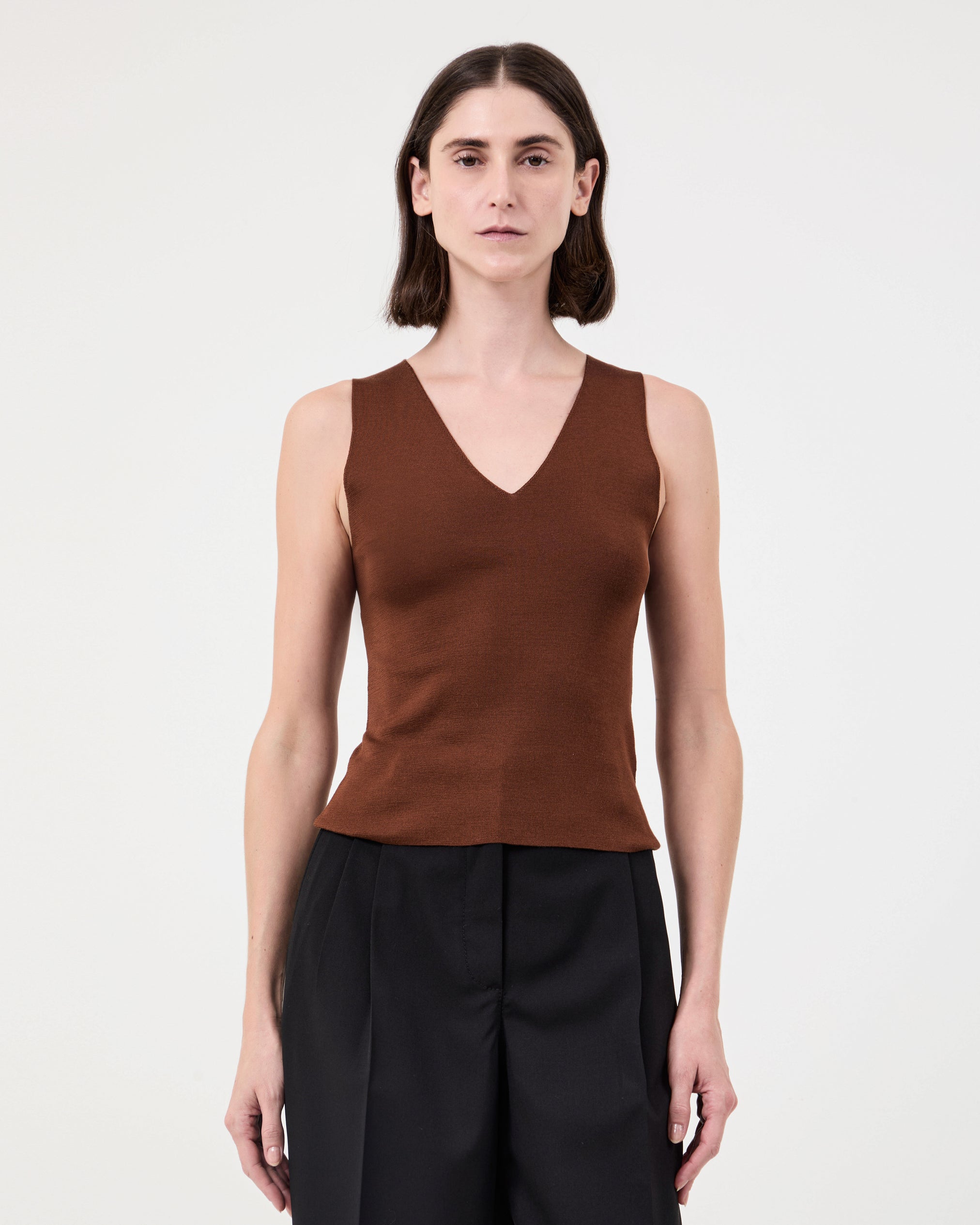 Evelina Top Brown