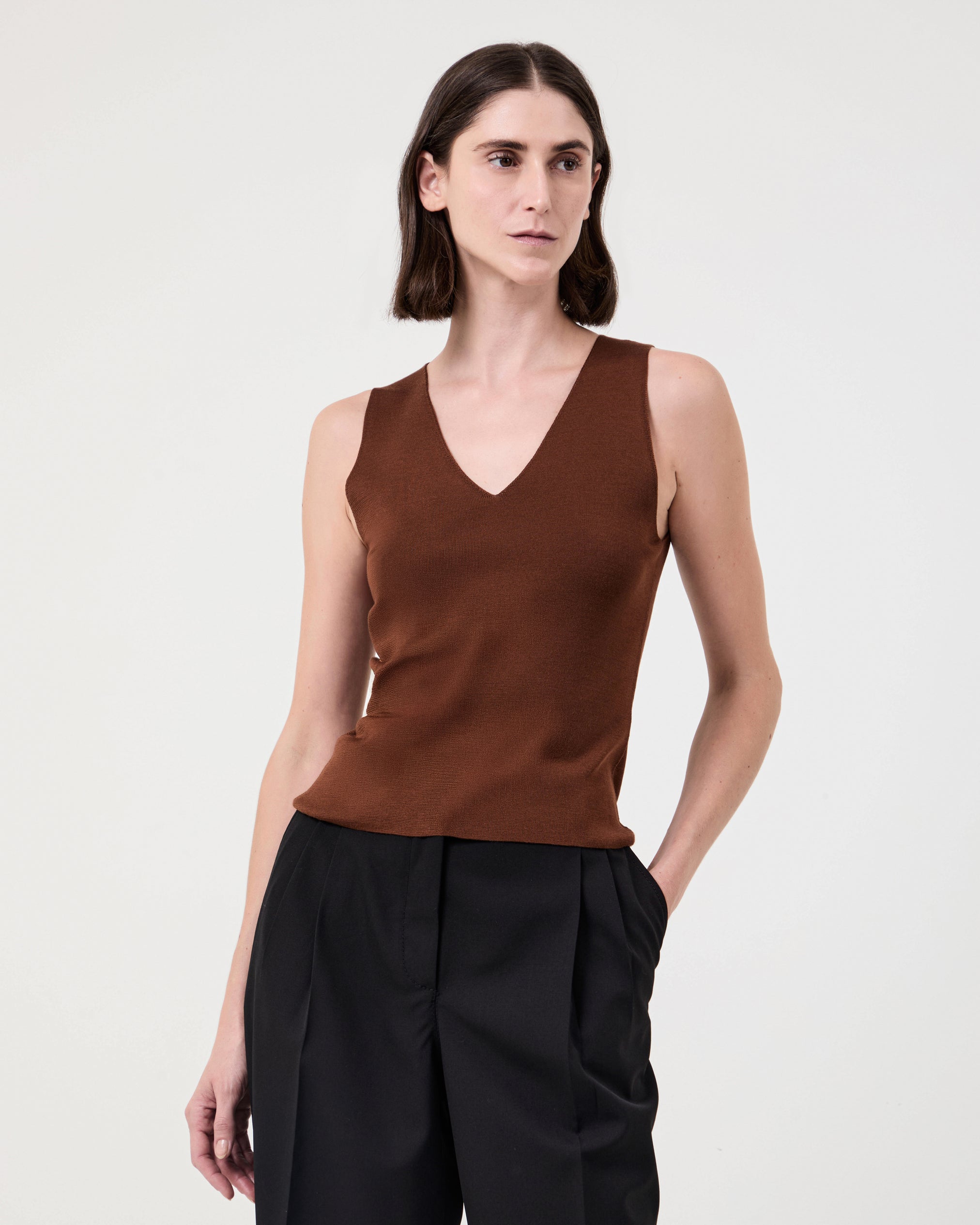 Evelina Top Brown