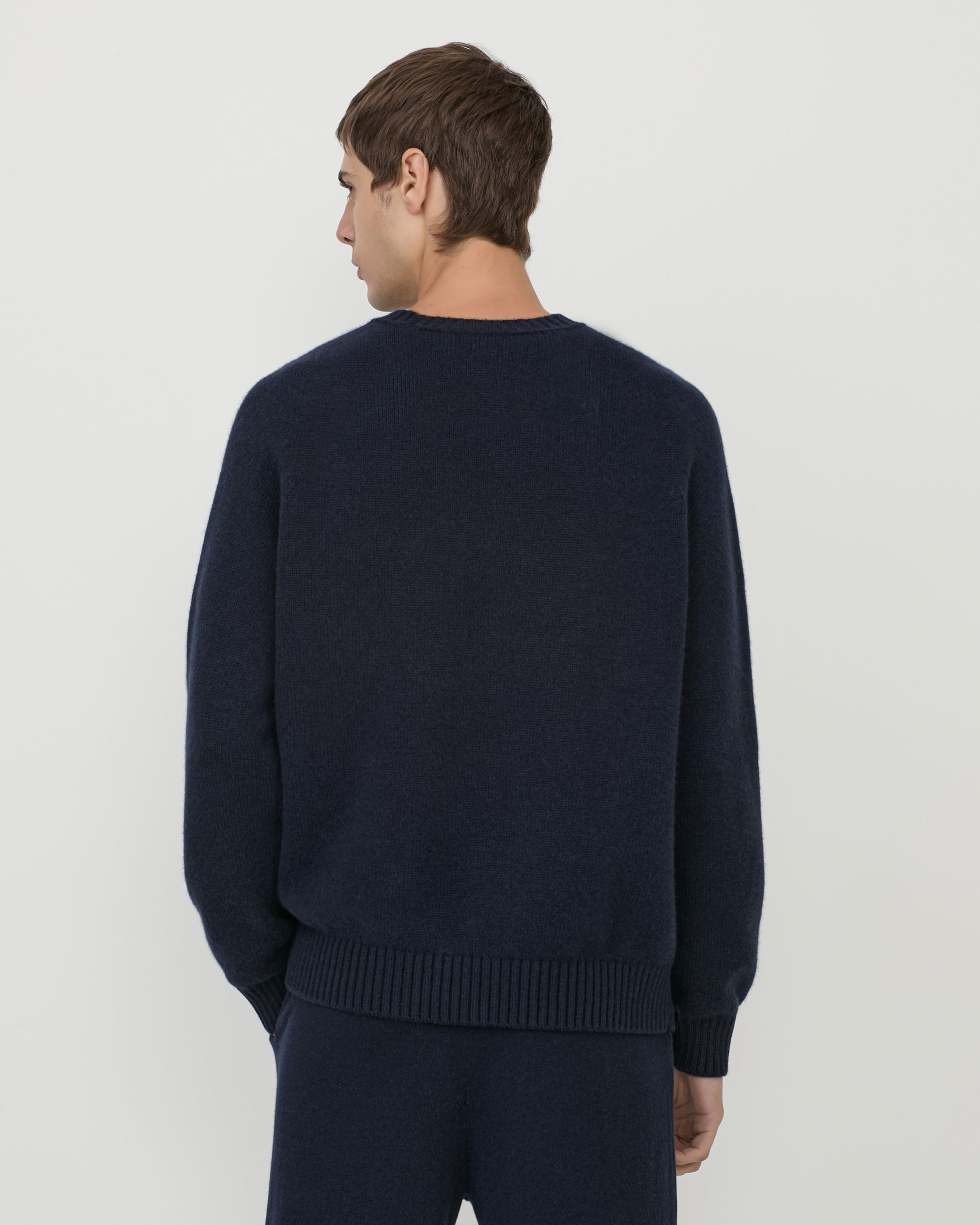 Pino Four-Ply Crew Navy